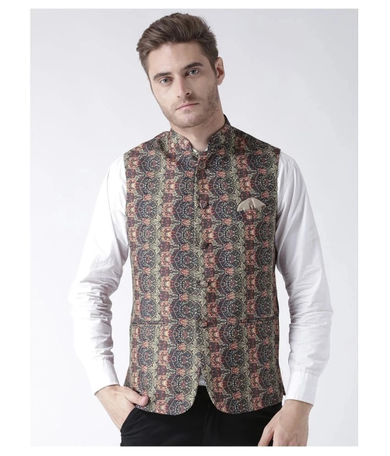 Hangup Multi Cotton Blend Nehru Jacket - None