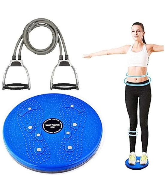 Tummy Twister and Resistance Band Fitness Exercise Gym Accessories Full Body Stretching Strength Abdominal Core and Chest Abs Exercise Equipment - Multi Color