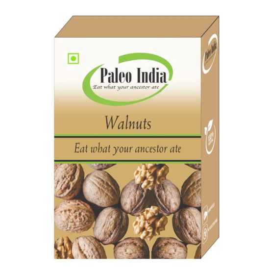 Paleo India 800gm Chilean Inshell Walnuts I Akhrot| Kaagzi Akhrot| Sabut Akhrot| Whole Walnut| Paper Inshell Walnuts| Chile Walnut with Shell| Walnuts Inshell