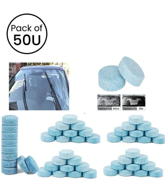 HOMETALES- Car Accessories in 50PCS/1 Set Car Wiper Detergent Effervescent Washer Windshield Glass Cleaning Tablets car accessories