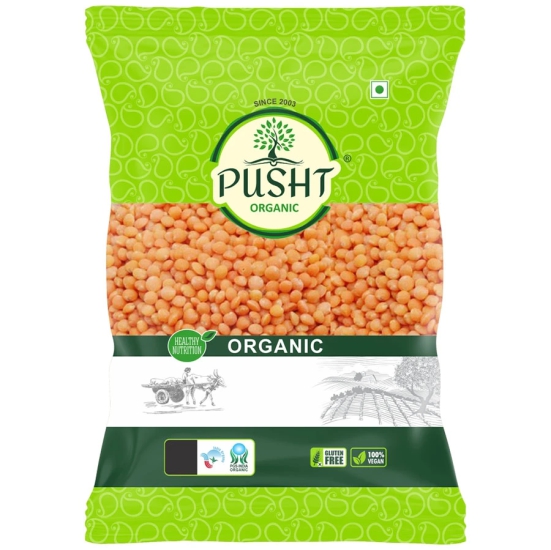 Pusht Organic Masoor Dhuli, 1 Kg