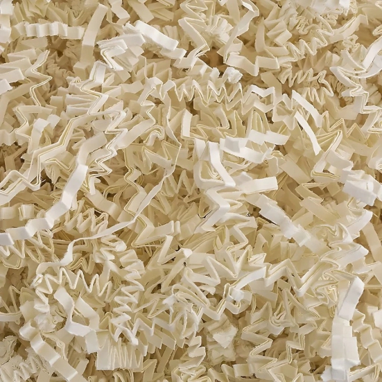 Crinkled Shredded Paper - Cream Colour