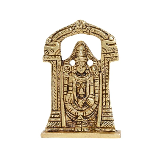 Tirupati Balaji Brass Idol | 100% Pure Brass | Antique Finish