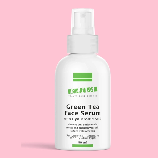 Green Tea Face Serum - Clears Pores, Acne, Reduces Pore Size - 50 ml