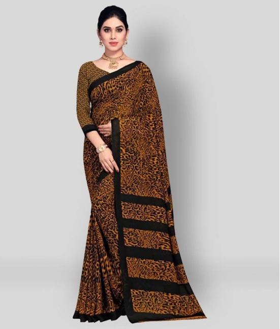 ANAND SAREES - Multicolor Georgette Saree With Blouse Piece (Pack of 1)