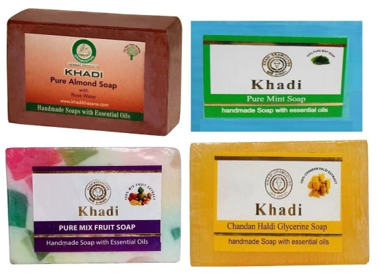 Khadi Herbal Soap 125 gm Pack of 4