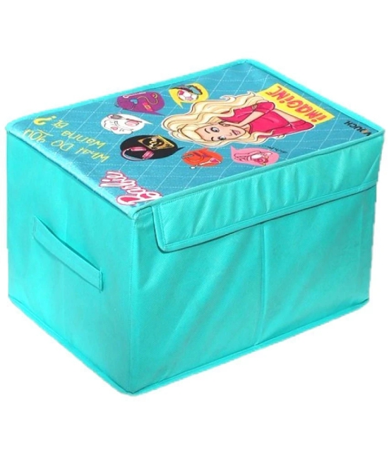 Barbie Storage box BIg Blue / Toy Organiser / Clothes Box / Baby Medicine & Cosmetics storage / Foldable Storage box / Cover_SBB_Barbie1