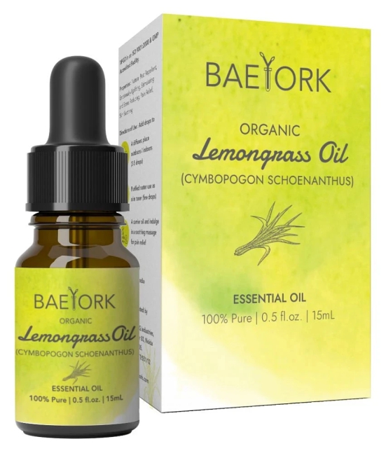 Baeyork Lemongrass Oil Essential Oil 15 mL