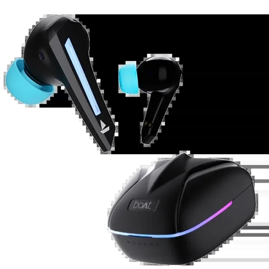 boAt Immortal 111 | Bluetooth Gaming Wireless Earbuds with BEAST™?Mode, ENx™ Technology, ASAP™ Charge, Bluetooth v5.3 Black Sabre