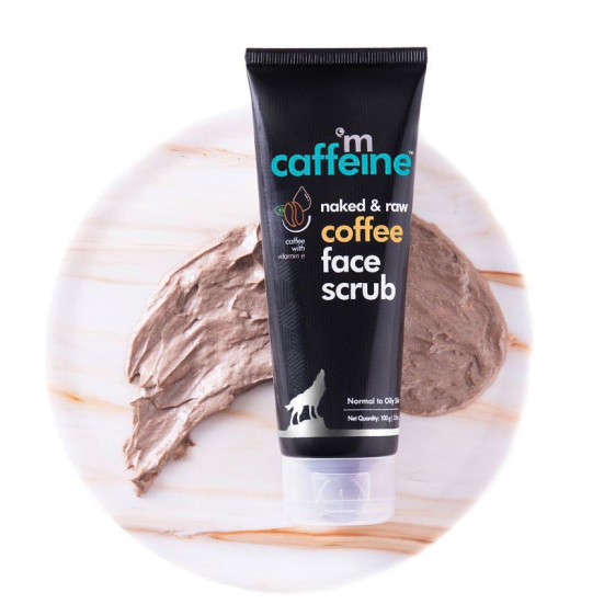 mCaffeine Coffee Face Scrub for Blackhead and Tan Removal with Argan Oil & Walnut (100g)