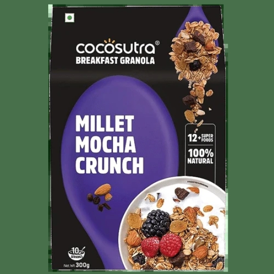 Cocosutra Millet Mocha Crunch Breakfast Granola