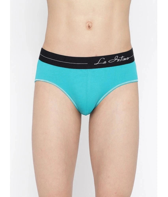 La Intimo Cotton Mens Briefs ( Teal ) - None