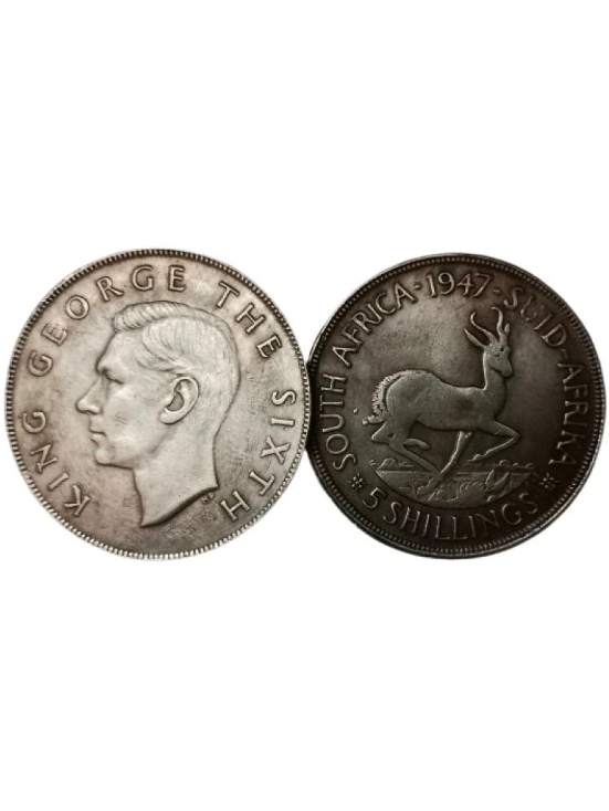 Extremely Rare King George VI South Africa 5 Shillings 1947 Modern Coin - Hard to Find