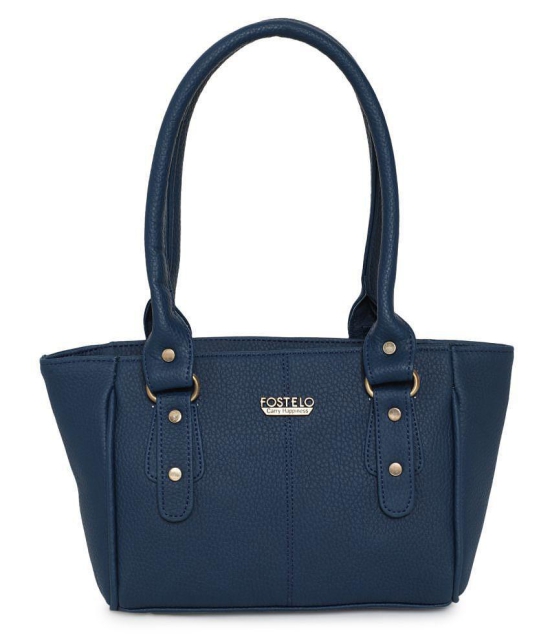 Fostelo - Blue  PU Shoulder Bag - Blue