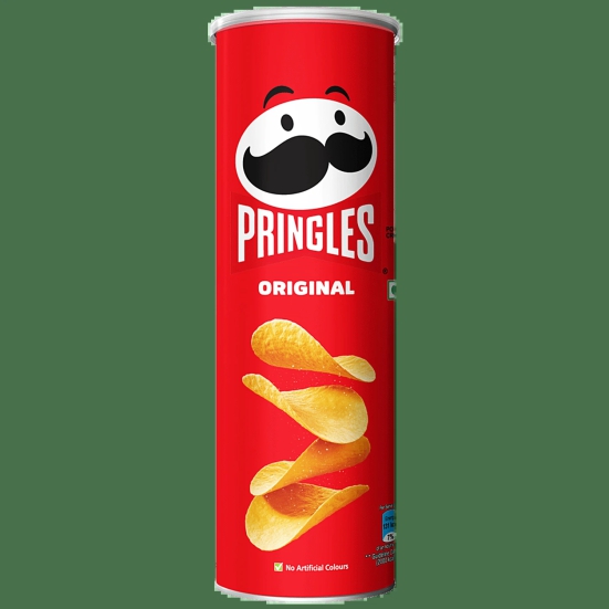 Pringles Original Potato Chips - Classic Salted Flavour, Crunchy & Crispy, 134 G Can