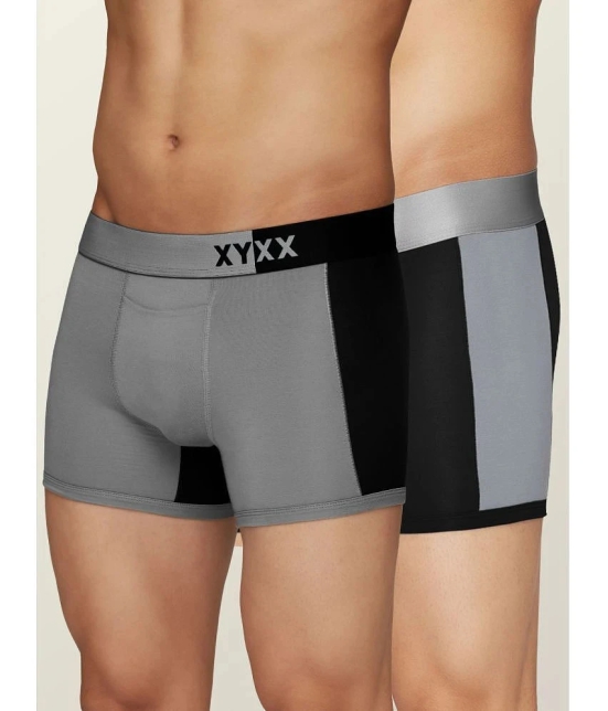 XYXX - Multicolor Modal Mens Trunks ( Pack of 2 ) - None