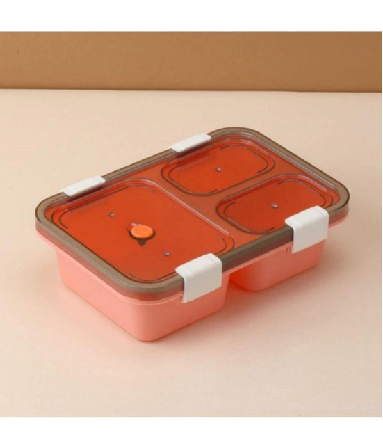 VARKAUS - Plastic Lunch Box 3 - Container ( Pack of 1 )