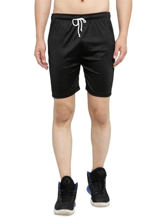 Rodamo  Men Black Dry Fit Shorts