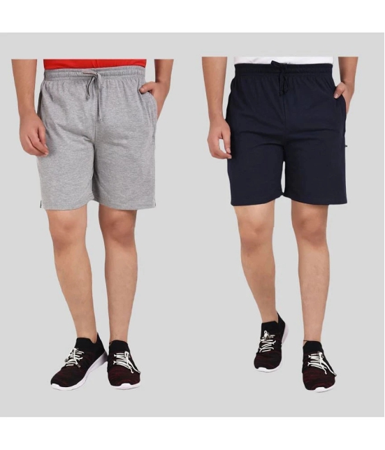 Neo Garments - Multi Cotton Mens Shorts ( Pack of 2 ) - None