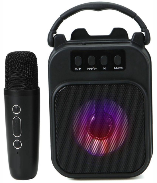 Neo M53VP KERAOKE MIC 20 W Bluetooth Speaker Bluetooth v5.0 with USB,Call function Playback Time 4 hrs Black - Black