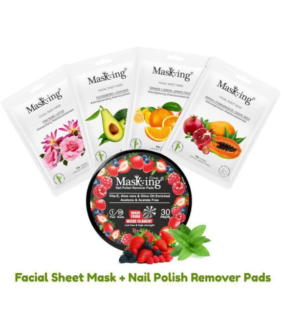 Masking - Natural Glow Facial Kit For All Skin Type ( Pack of 5 )