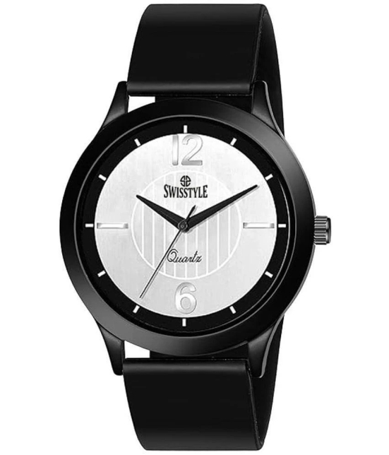 Swisstyle Black Silicon Analog Mens Watch