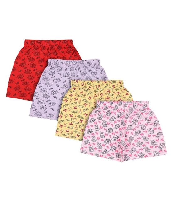 Bodycare Kids Girls hipster panties Mix Characters pack Of 4 - None