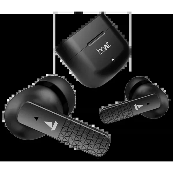 boAt Airdopes 91 | Wireless Earbuds with 45 Hours Playback, BEAST™ Mode, ASAP™ Charge, Dual Mics with ENx™ Technology Active Black