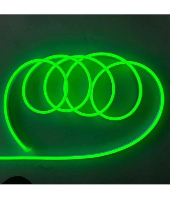 DAYBETTER Resin 5 meter Neon Rope Led Strip Light Pendant Green - Pack of 1