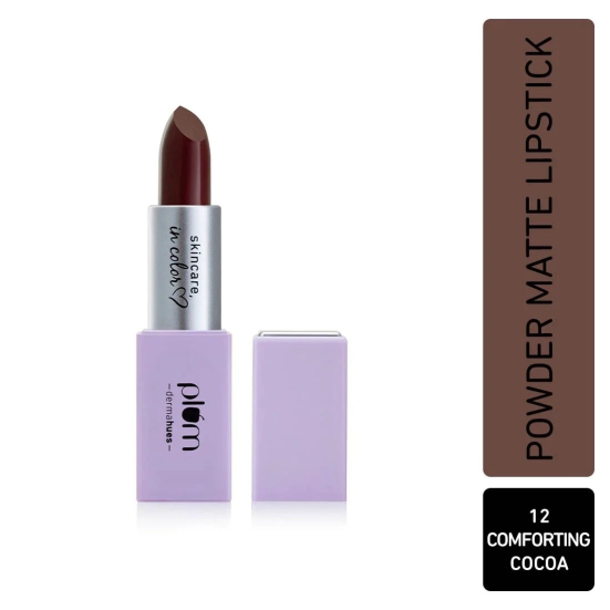 Plum Velvet Haze Matte Lipstick with SPF 30 12 Comforting Cocoa