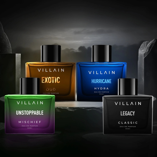 VILLAIN Master Collection Eau De Perfum 50 ml Pack of 4-VILLAIN Master Collection Eau De Perfum 50 ml Pack of 4