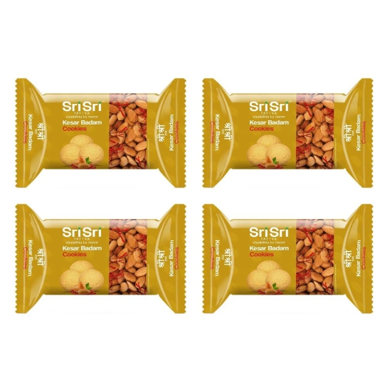 Sri Sri Tattva Kesar Badam Cookies, 50g each