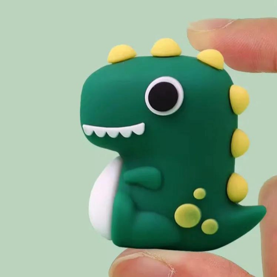 Pencil Sharpener - Dino - Set Of 2-Dark Green