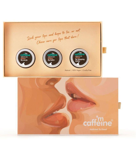 mCaffeine Choco Kissed Lip Gift Kit - Rich Choco Indulgence