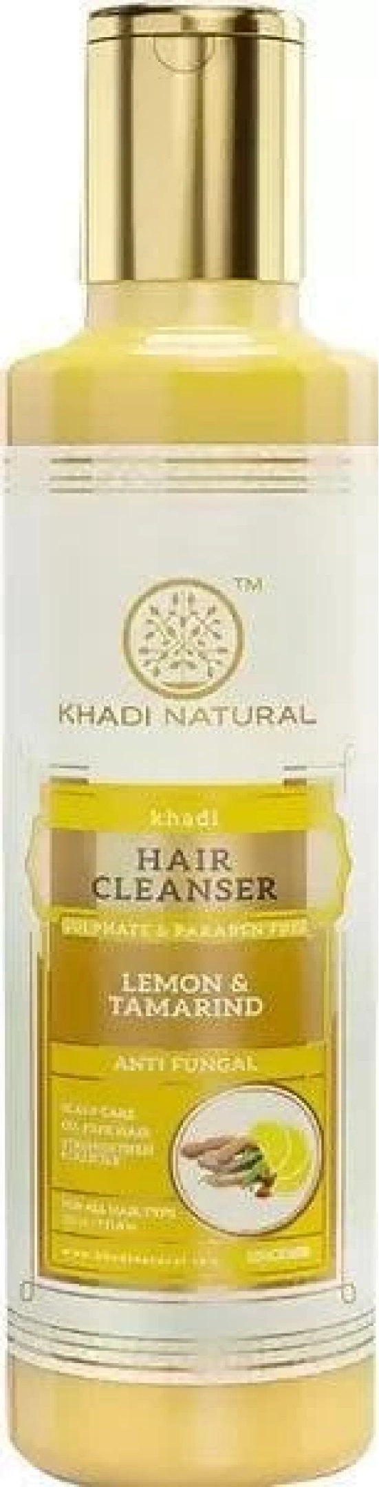 Khadi Natural Lemon & Tamarind Cleanser Shampoo Sulphate Paraben Free (210Ml)