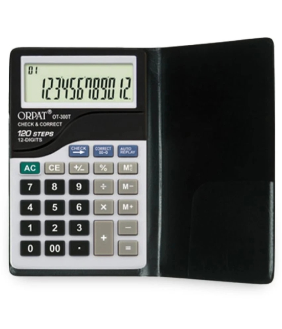 Orpat Pocket Size Check and Correct Calculators OT-300T Black