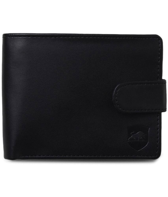 samtroh - Black PU Mens Regular Wallet ( Pack of 1 ) - Black