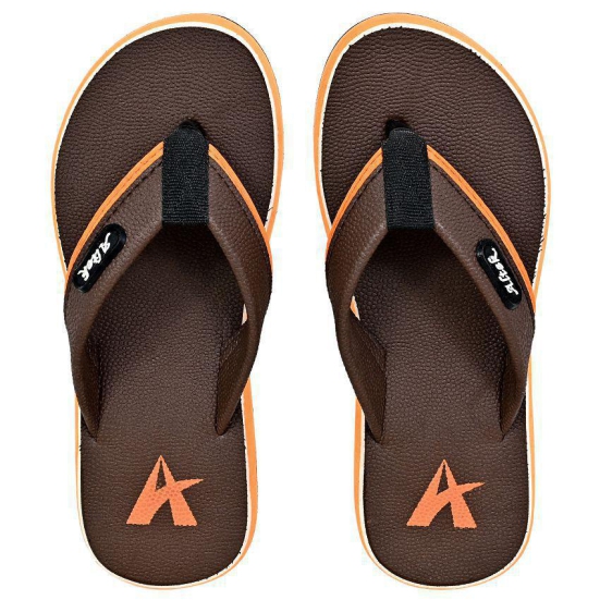 Altek - Brown Mens Thong Flip Flop - None