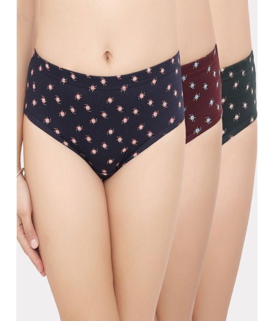 IN CARE LINGERIE - Multicolor Cotton Printed Women's Briefs ( Pack of 3 ) - None