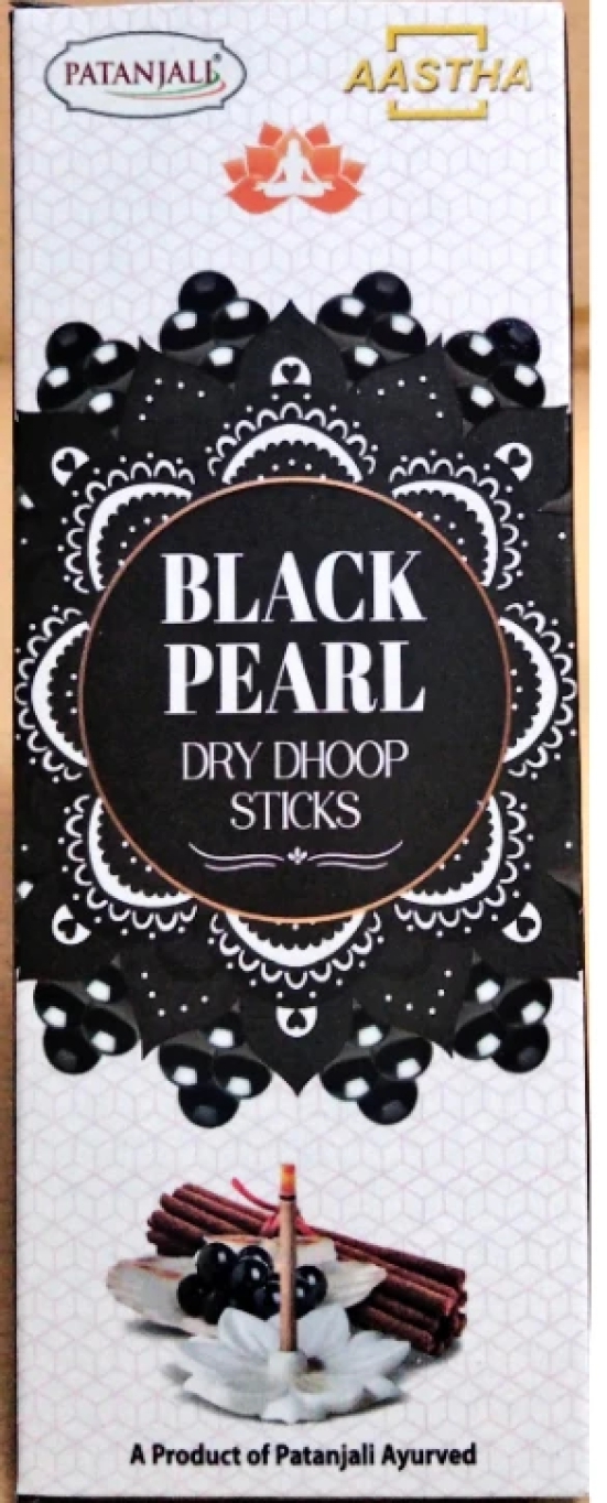 AASTHA DRY DHOOP STICKS BLACKPEARL -8N