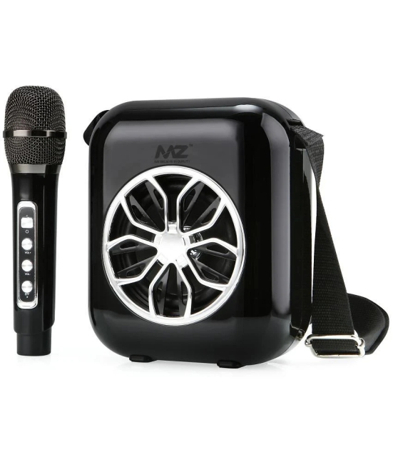 MZ M201 20 W Bluetooth Speaker Bluetooth V 5.0 with SD card Slot Playback Time 6 hrs Black - Black