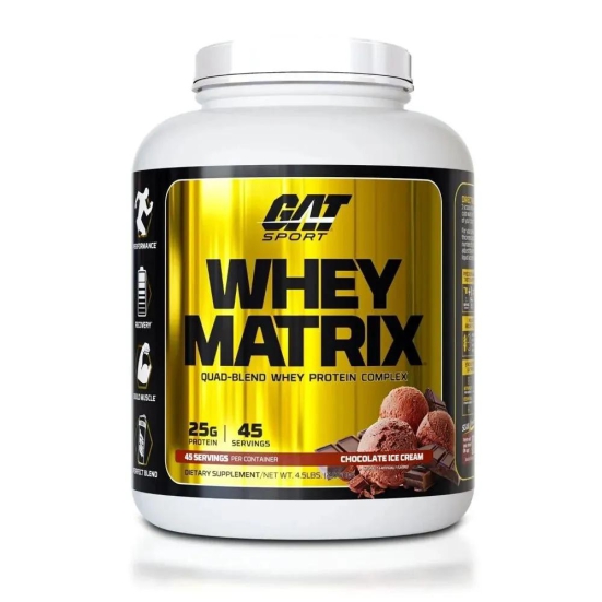 GAT Whey Matrix 4.5lbs (45 servings)-Chocolate Ice cream