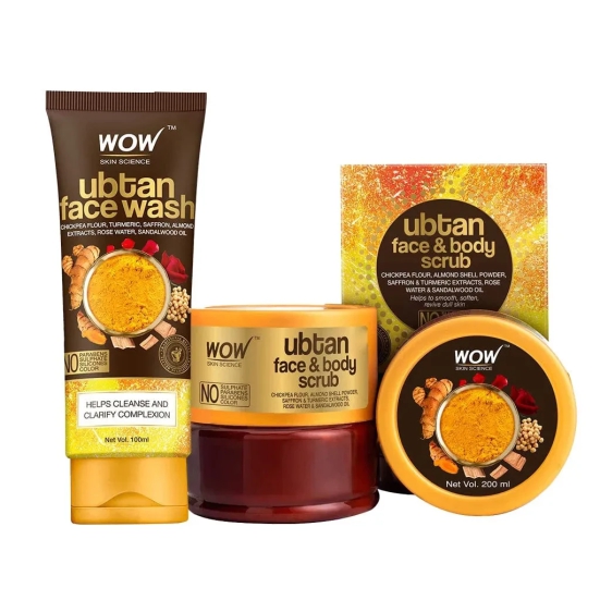 Ubtan Skin Care Kit - Ubtan Face Wash + Ubtan Face & Body Scrub