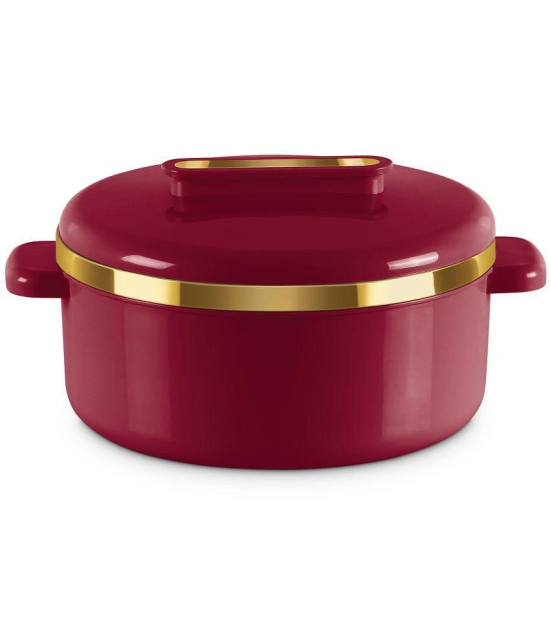 Milton Curve 1500 Inner Stainless Steel Casserole, 1300 ml, Maroon - Maroon