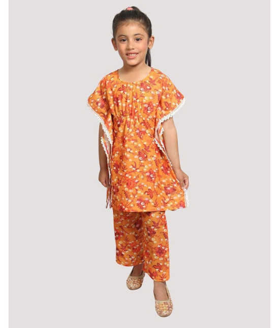 Addyvero Yellow Polyester Girls Kurti With Palazzo ( Pack of 1 ) - None