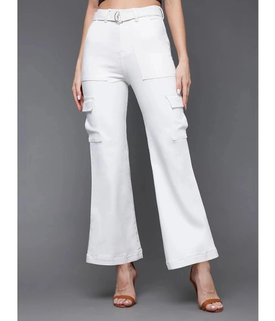 Miss Chase - White Denim Wide Leg Womens Jeans ( Pack of 1 ) - None