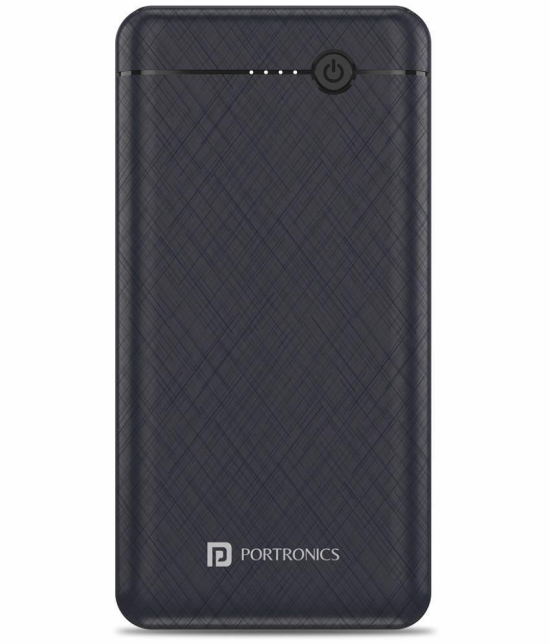 Portronics Power Brick II:10000mAh Power Bank ,D.Blue (POR 1213) - Blue