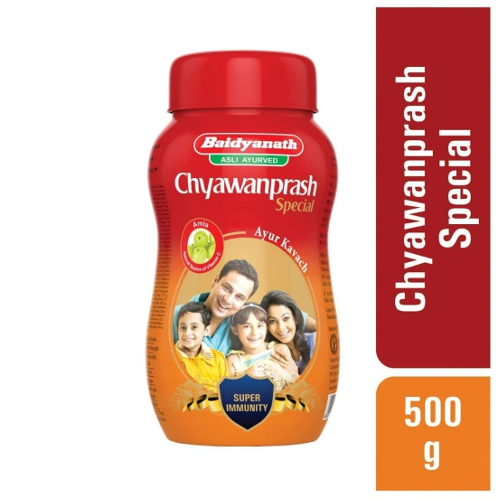 Baidyanath Nagpur Chyawanprash Special Immunity Booster  Enhances Strength  Stamina  Made with 52 ingredients-Baidyanath Chyawanprash Special - 500g |Immunity Booster | Enhances Strength & Stamin