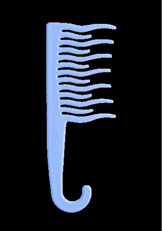 XO Curls Shower Detangling Comb-Blue