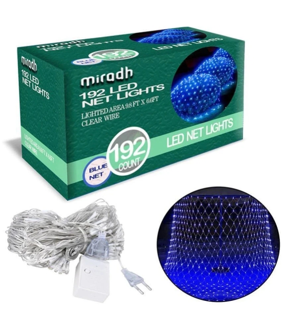 MIRADH - Blue 3Mtr Curtain String Light ( Pack of 1 ) - Blue